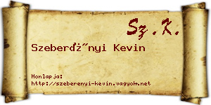 Szeberényi Kevin névjegykártya